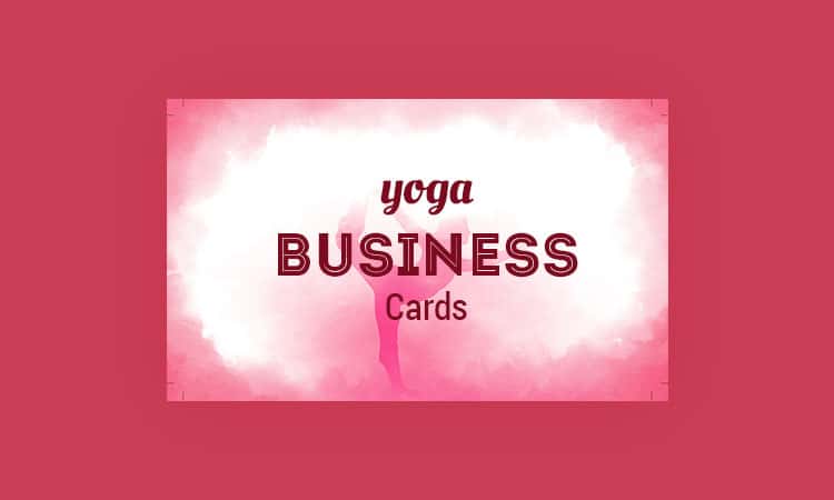 yoga business cards