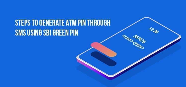how to generate pin sbi atm by sms