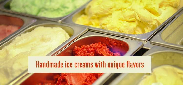 Handmade Ice Creams with Unique Flavors